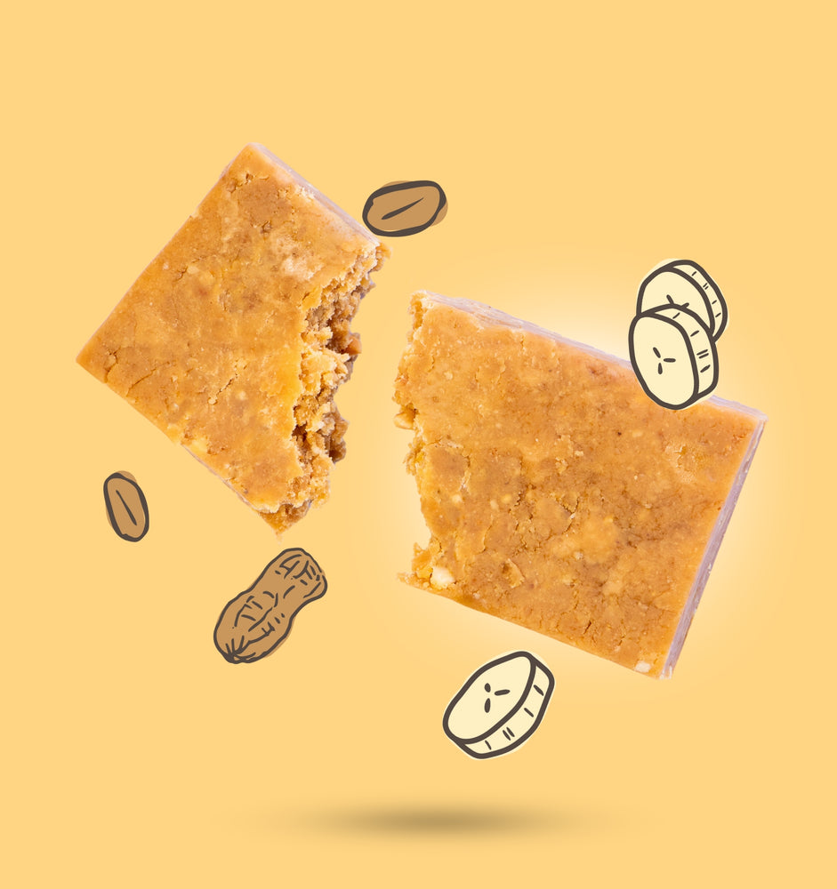 Fodbods UK - Banana Peanut 50g Protein bar, unwrapped